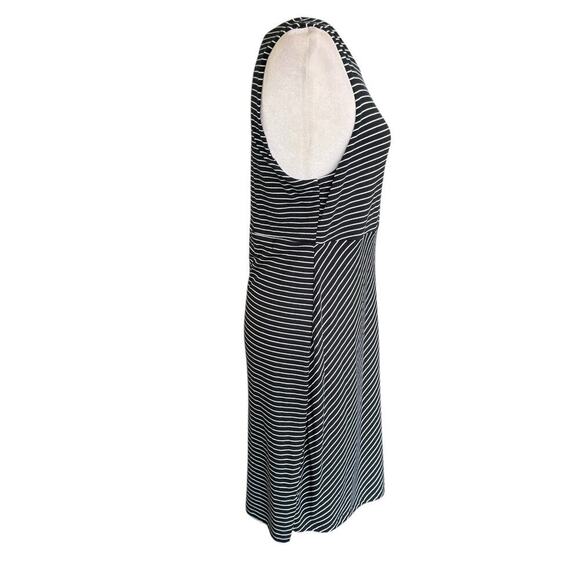 NWT Athleta Stripe La Palma Dress Black White Stripe Coastal Preppy Prep $98 M - Picture 7 of 12